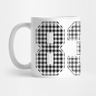 Plaid Number - 83 - Dark Mug